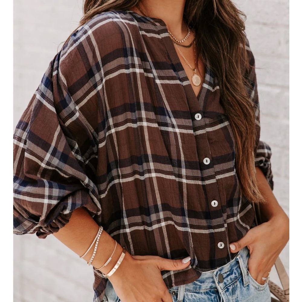 Plaid Button Down - Picture 4 of 7